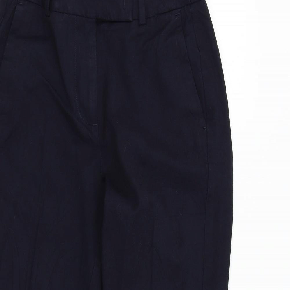 M&S Womens Blue   Trousers  Size 8 L25 in