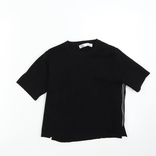Zara Womens Black   Pullover Jumper Size M