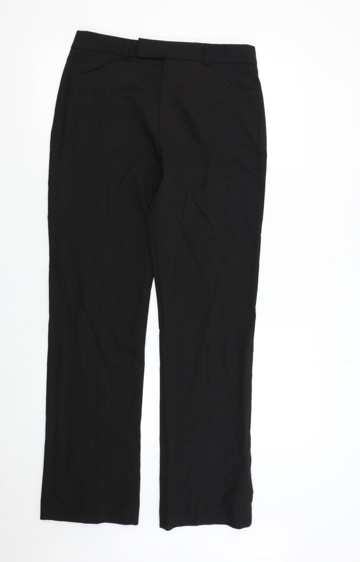 Bravado Womens Black Trousers Size 10 L31 in