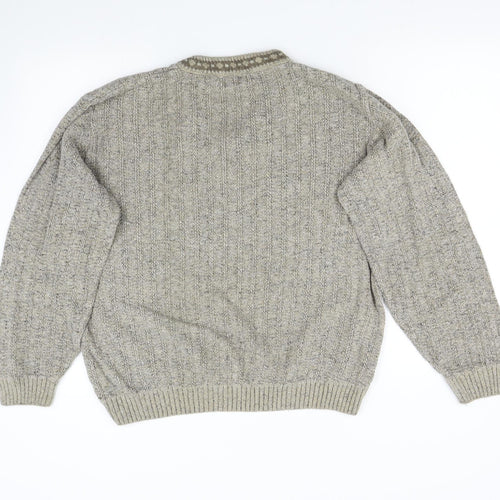 Greenwood Mens Grey  Knit Pullover Jumper Size M