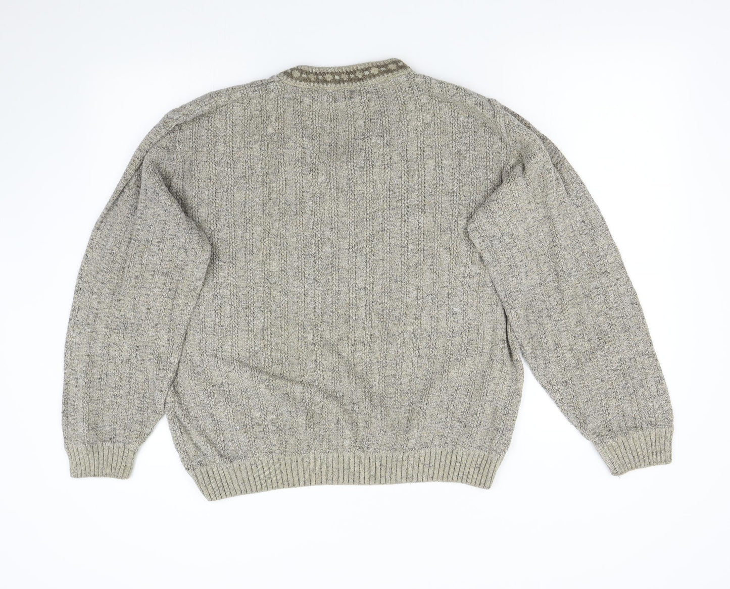 Greenwood Mens Grey  Knit Pullover Jumper Size M