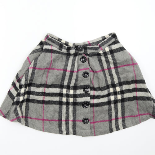 ikandi Womens Grey Check  Mini Skirt Size 10
