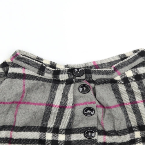 ikandi Womens Grey Check  Mini Skirt Size 10
