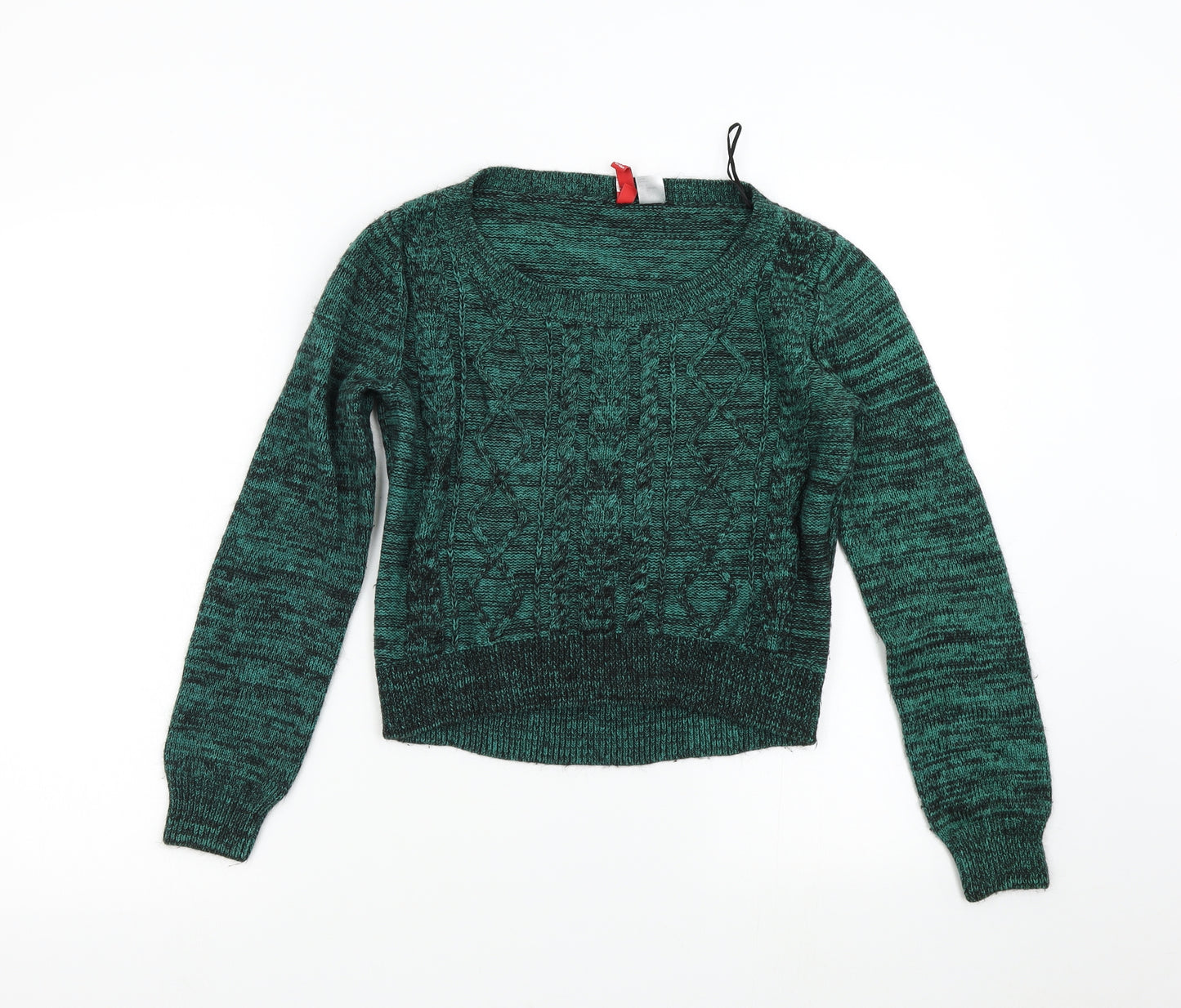 H&M Womens Green   Pullover Jumper Size 4