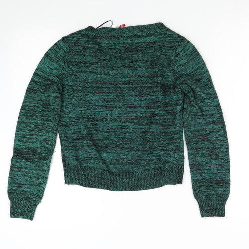 H&M Womens Green   Pullover Jumper Size 4