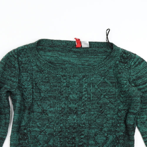 H&M Womens Green   Pullover Jumper Size 4