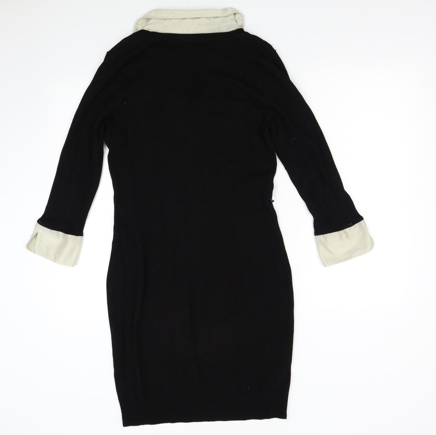 NEXT Womens Black  Knit Jumper Dress  Size 12