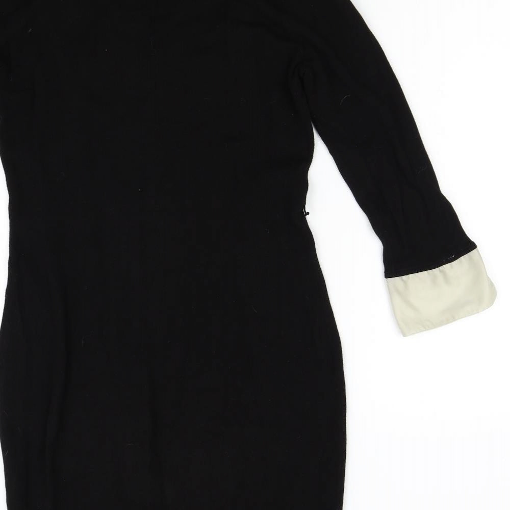 NEXT Womens Black  Knit Jumper Dress  Size 12