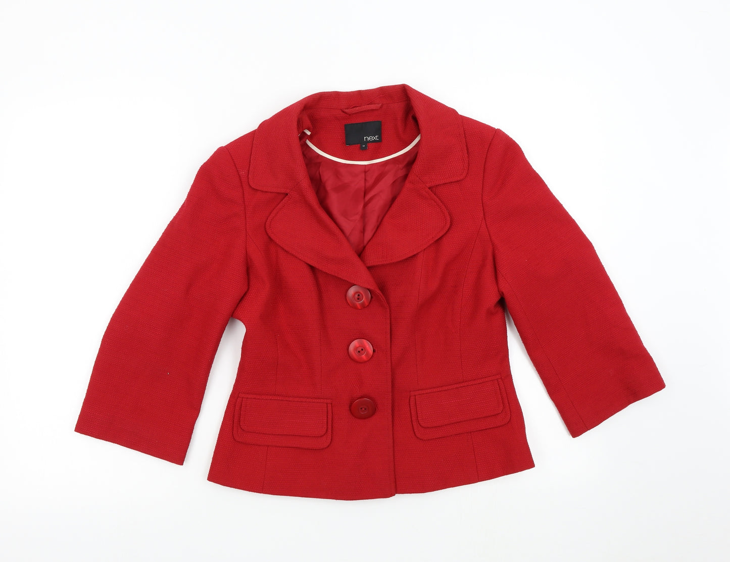 NEXT Womens Red   Jacket Blazer Size 12