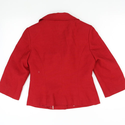 NEXT Womens Red   Jacket Blazer Size 12