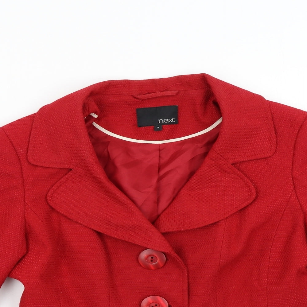 NEXT Womens Red   Jacket Blazer Size 12