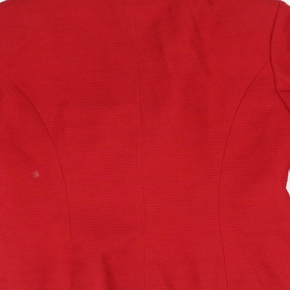 NEXT Womens Red   Jacket Blazer Size 12