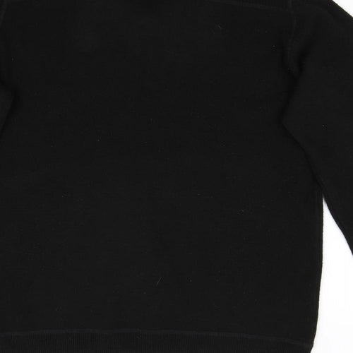 Red Herring Mens Black  Knit Pullover Jumper Size M