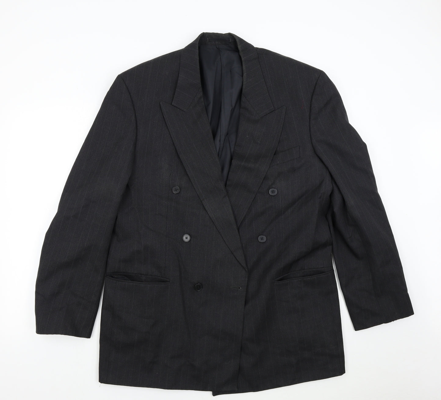 Preworn Mens Black   Jacket Suit Jacket Size 42
