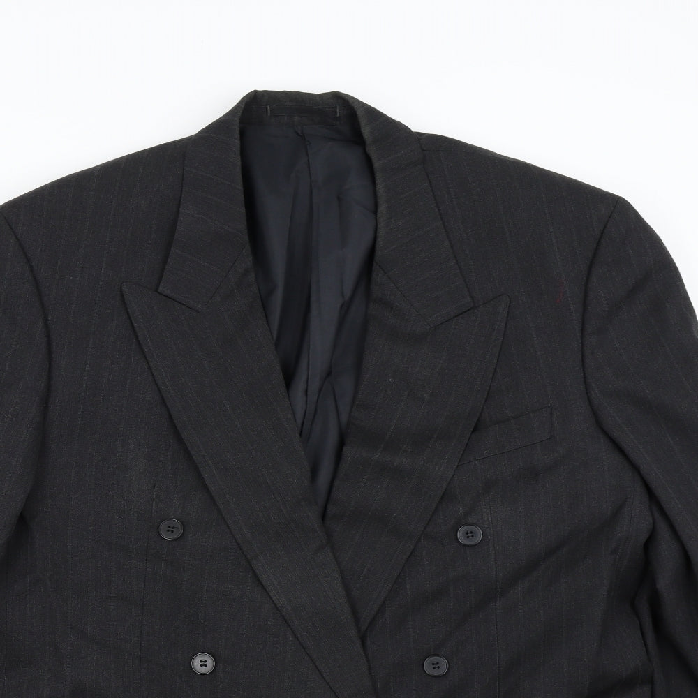 Preworn Mens Black   Jacket Suit Jacket Size 42