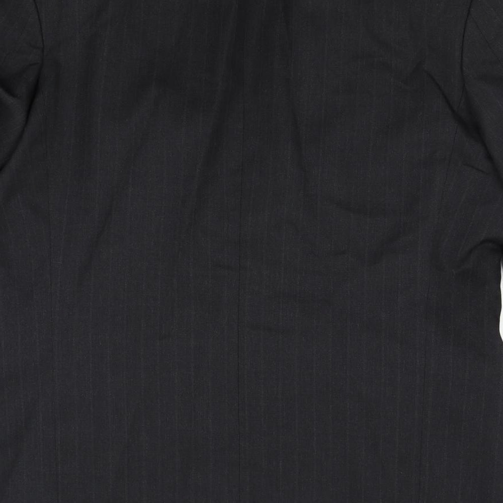 Preworn Mens Black   Jacket Suit Jacket Size 42