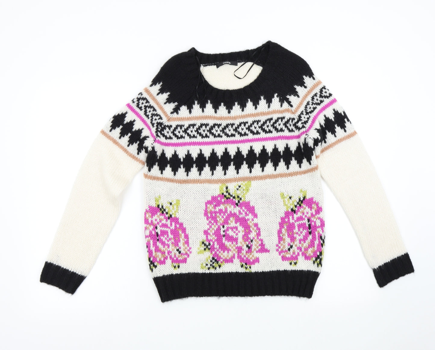 George Womens Multicoloured  Knit Pullover Jumper Size 10