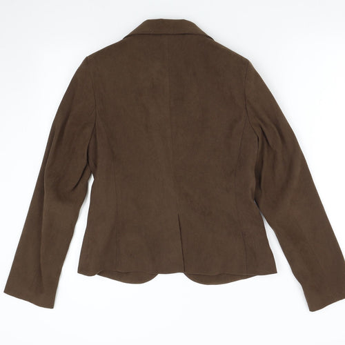 Evie Womens Brown   Jacket Suit Jacket Size 12