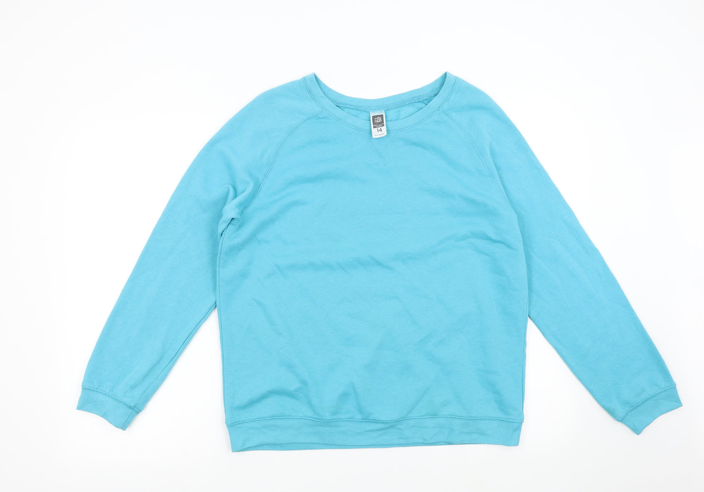 Active & Co Womens Blue   Pullover Sweatshirt Size 14