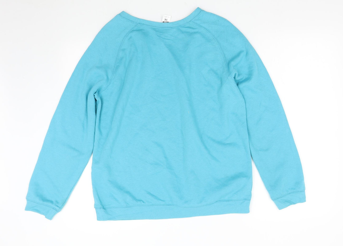 Active & Co Womens Blue   Pullover Sweatshirt Size 14