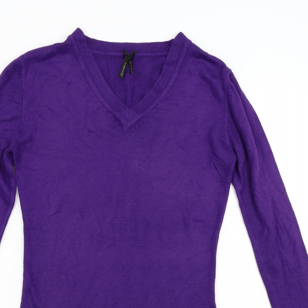 Primark Womens Purple  Knit Pullover Jumper Size 8