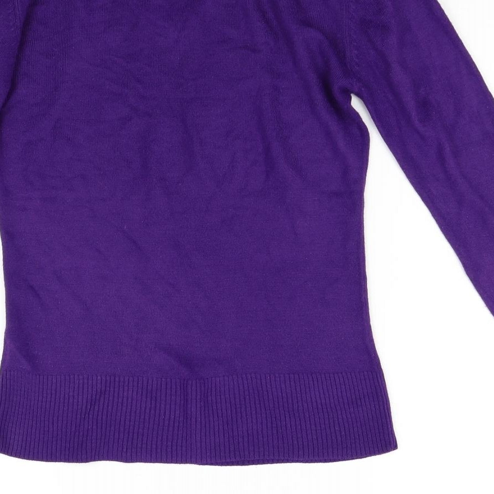Primark Womens Purple  Knit Pullover Jumper Size 8