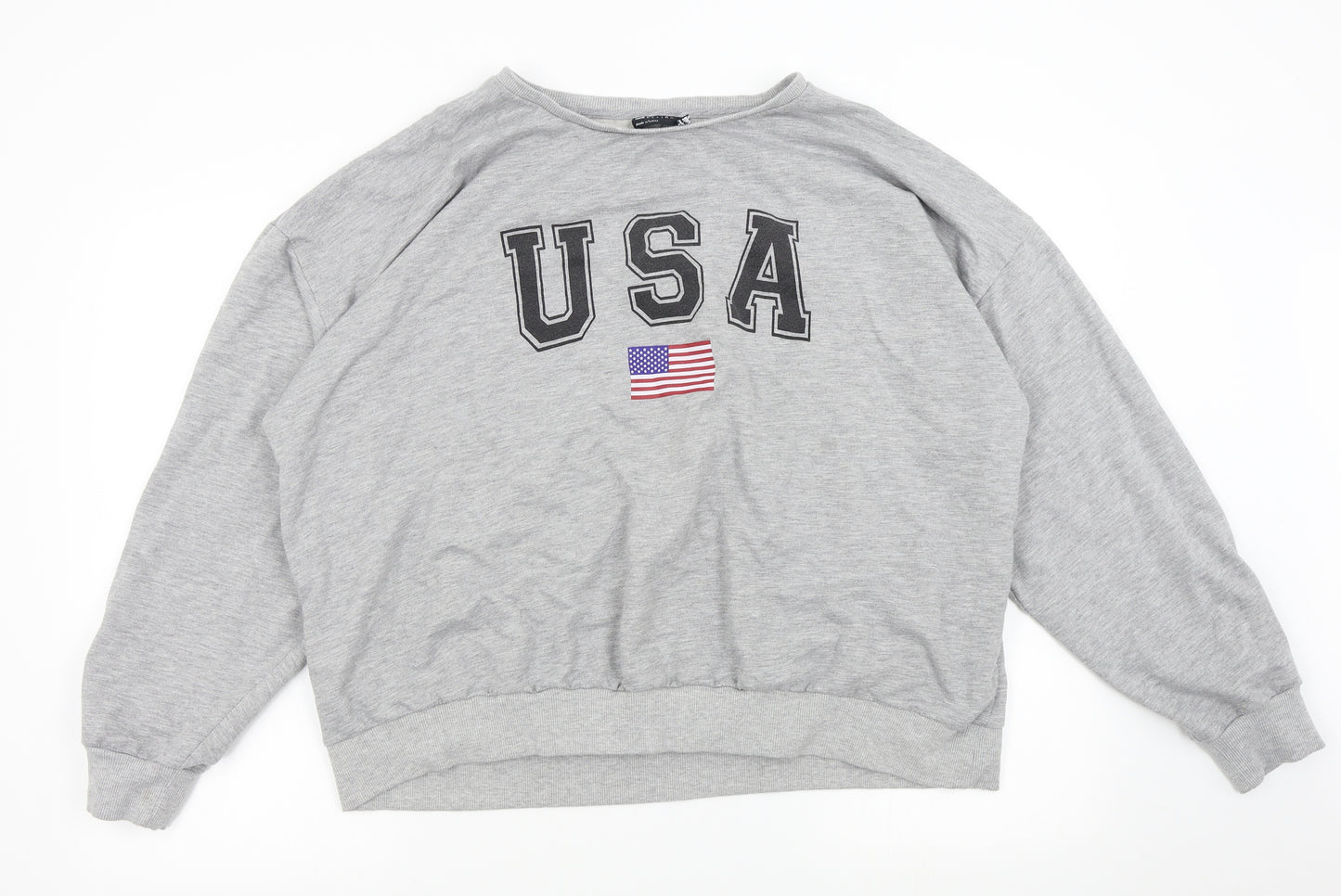 ASOS Womens Grey   Pullover Sweatshirt Size 20  - USA