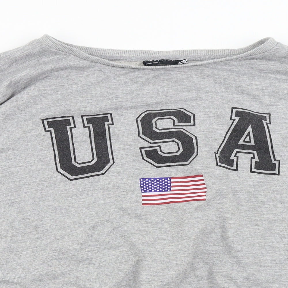 ASOS Womens Grey   Pullover Sweatshirt Size 20  - USA