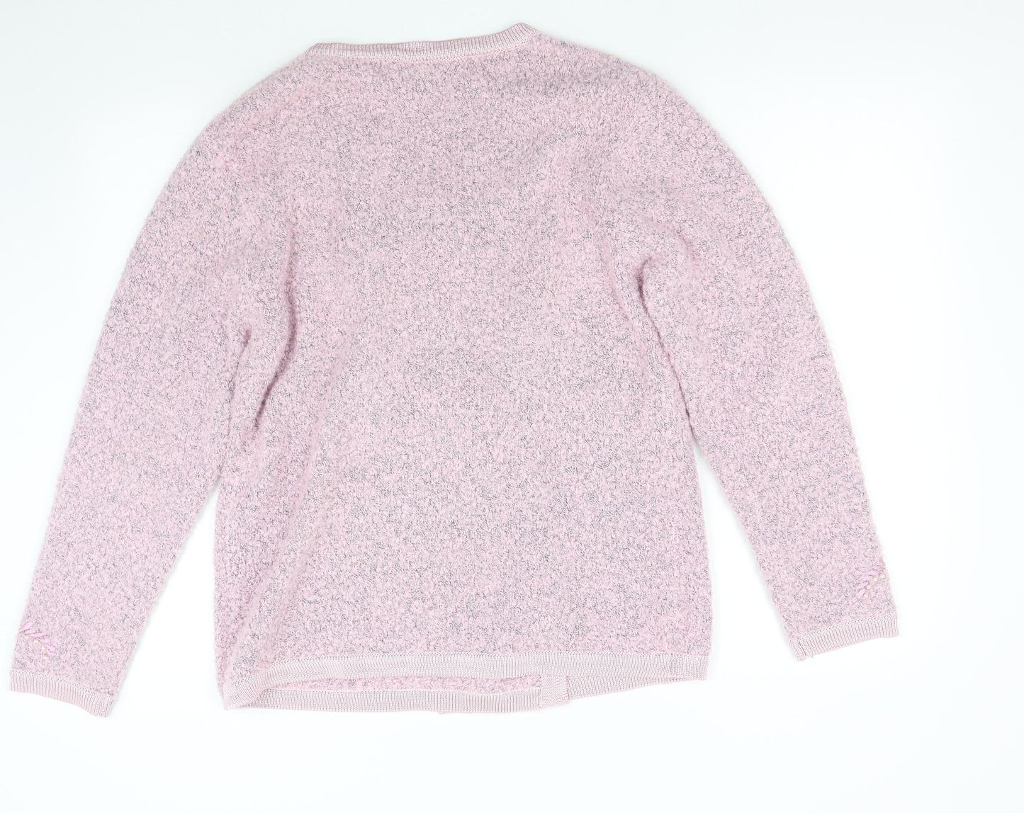 Amoretti Womens Pink   Cardigan Jumper Size M