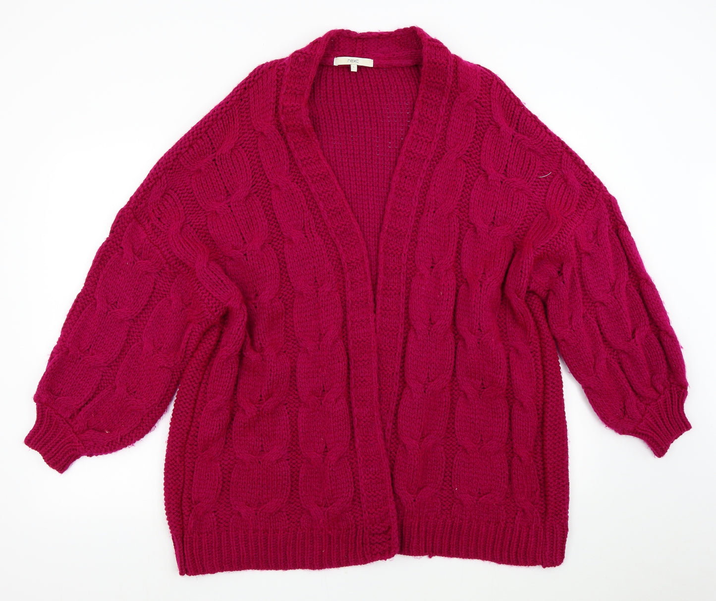 NEXT Womens Pink  Knit Cardigan Jumper Size L