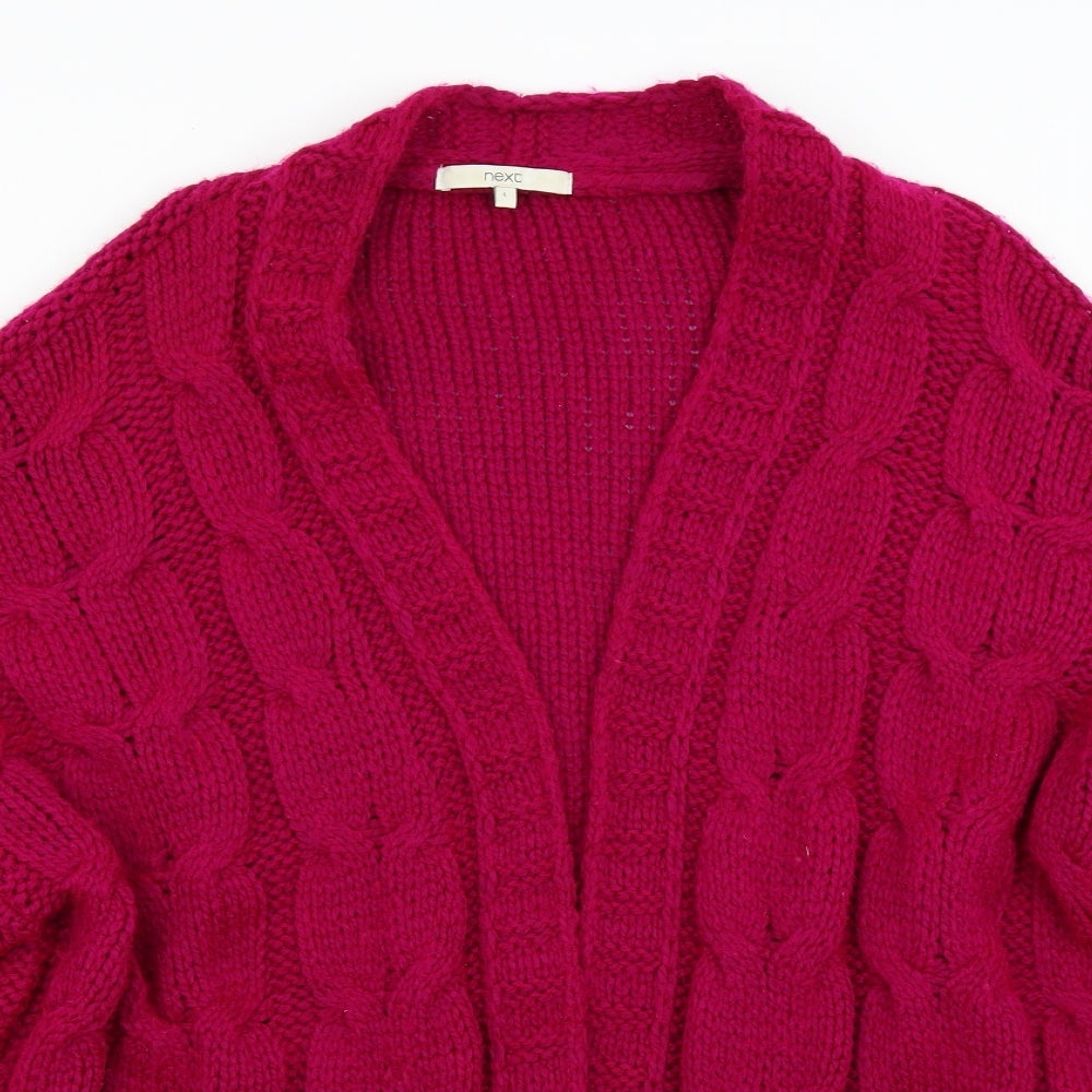 NEXT Womens Pink  Knit Cardigan Jumper Size L