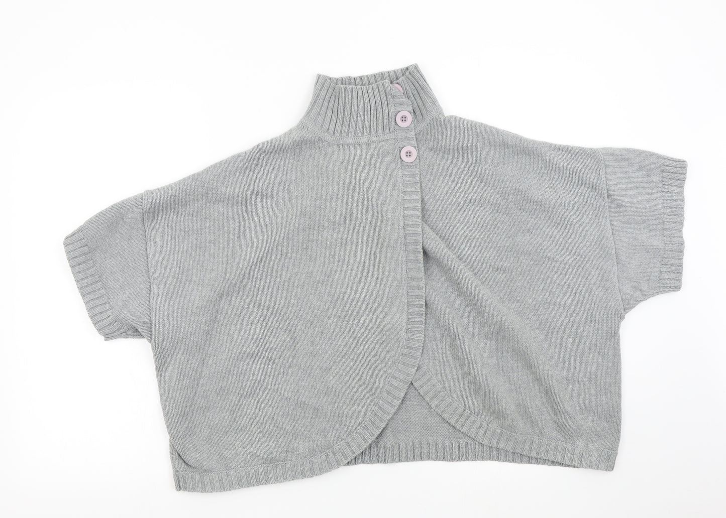 Oasis Womens Grey  Knit Cardigan Jumper Size 16