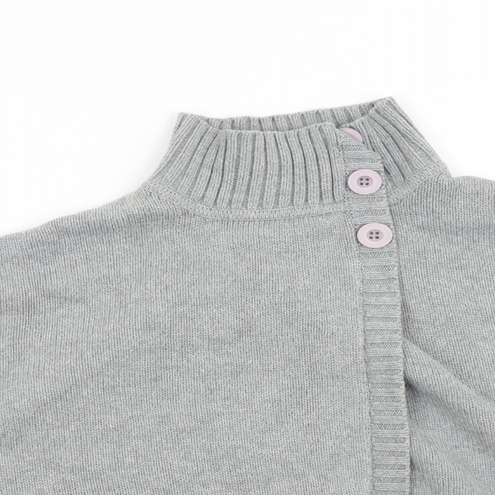 Oasis Womens Grey  Knit Cardigan Jumper Size 16