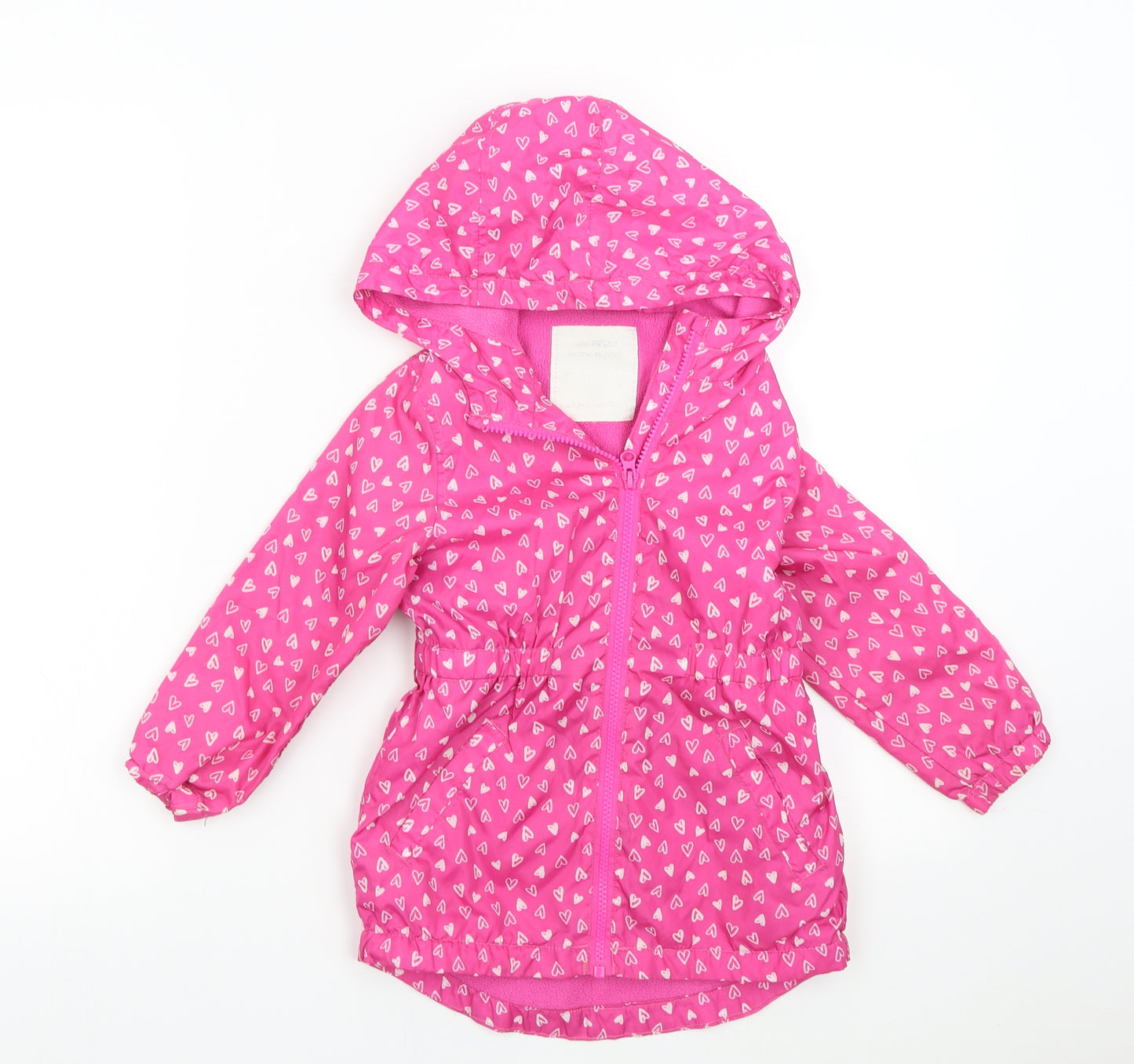 Matalan Girls Pink   Jacket  Size 5 Years  - Hearts