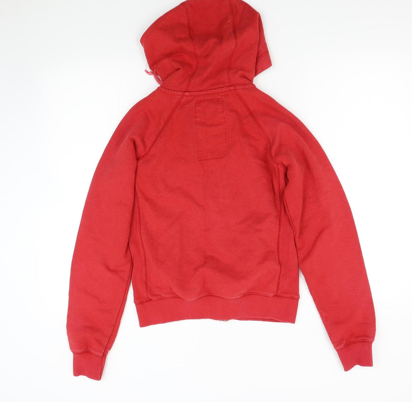 Barely Retro Mens Red   Full Zip Hoodie Size M
