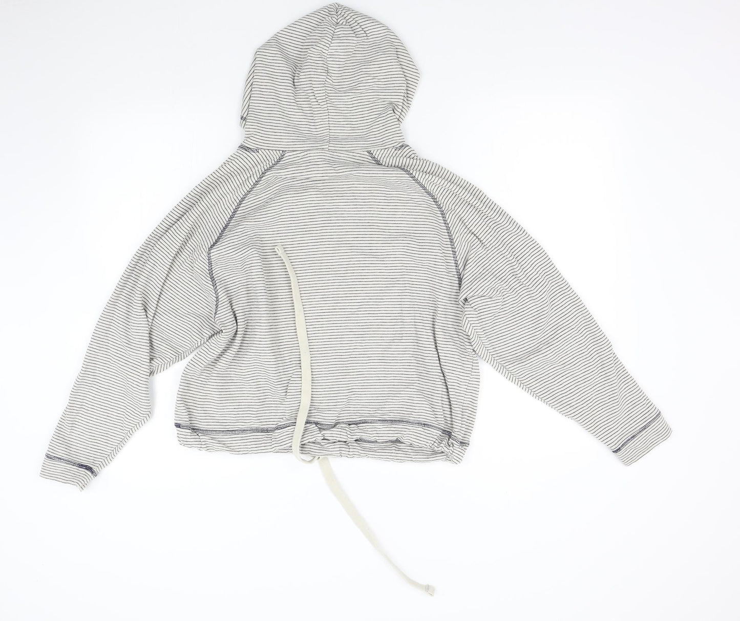 F&F Womens Multicoloured Striped  Pullover Hoodie Size 12