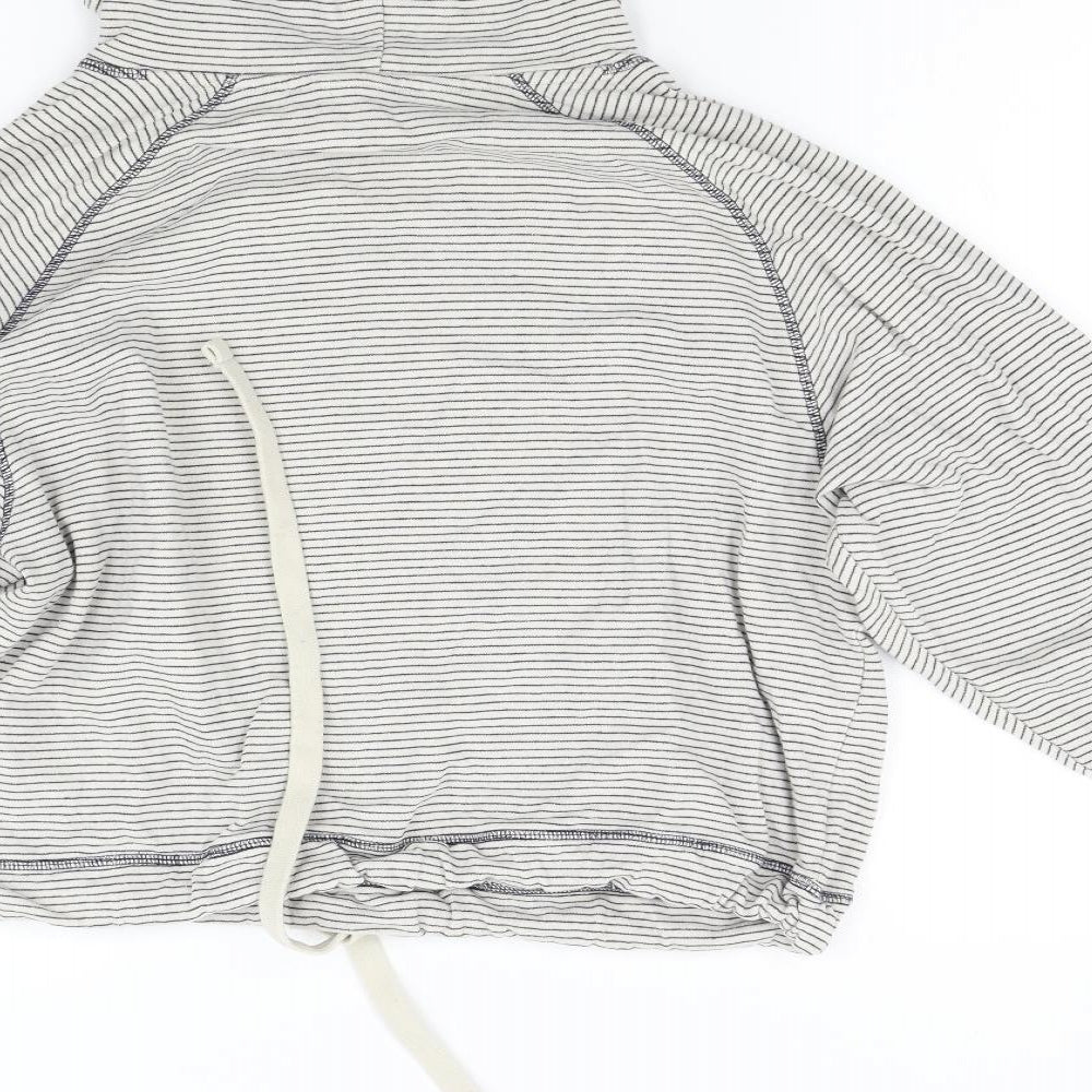 F&F Womens Multicoloured Striped  Pullover Hoodie Size 12