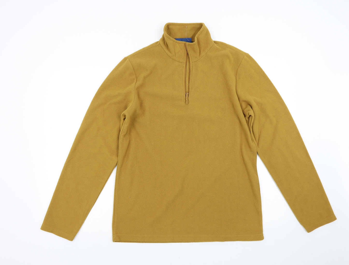Mountain Warehouse Mens Yellow  Fleece Henley Jumper Size S