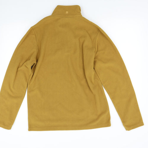 Mountain Warehouse Mens Yellow  Fleece Henley Jumper Size S