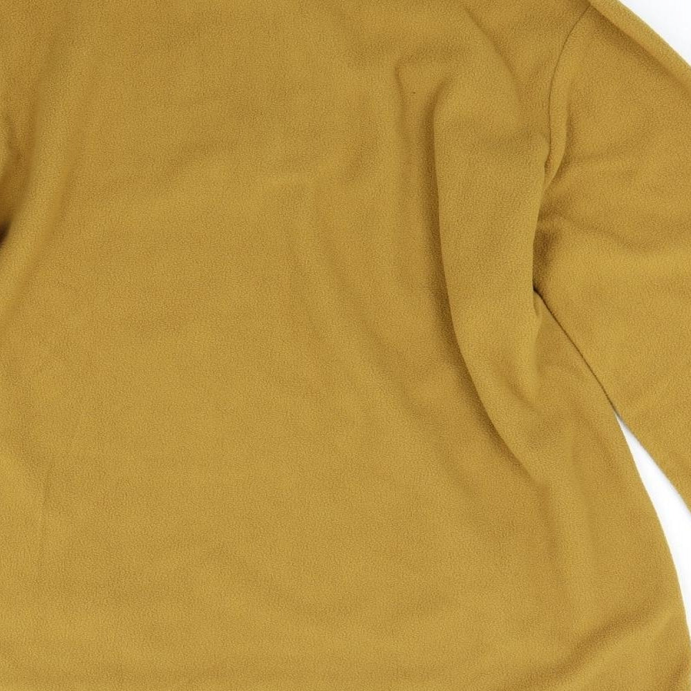 Mountain Warehouse Mens Yellow  Fleece Henley Jumper Size S