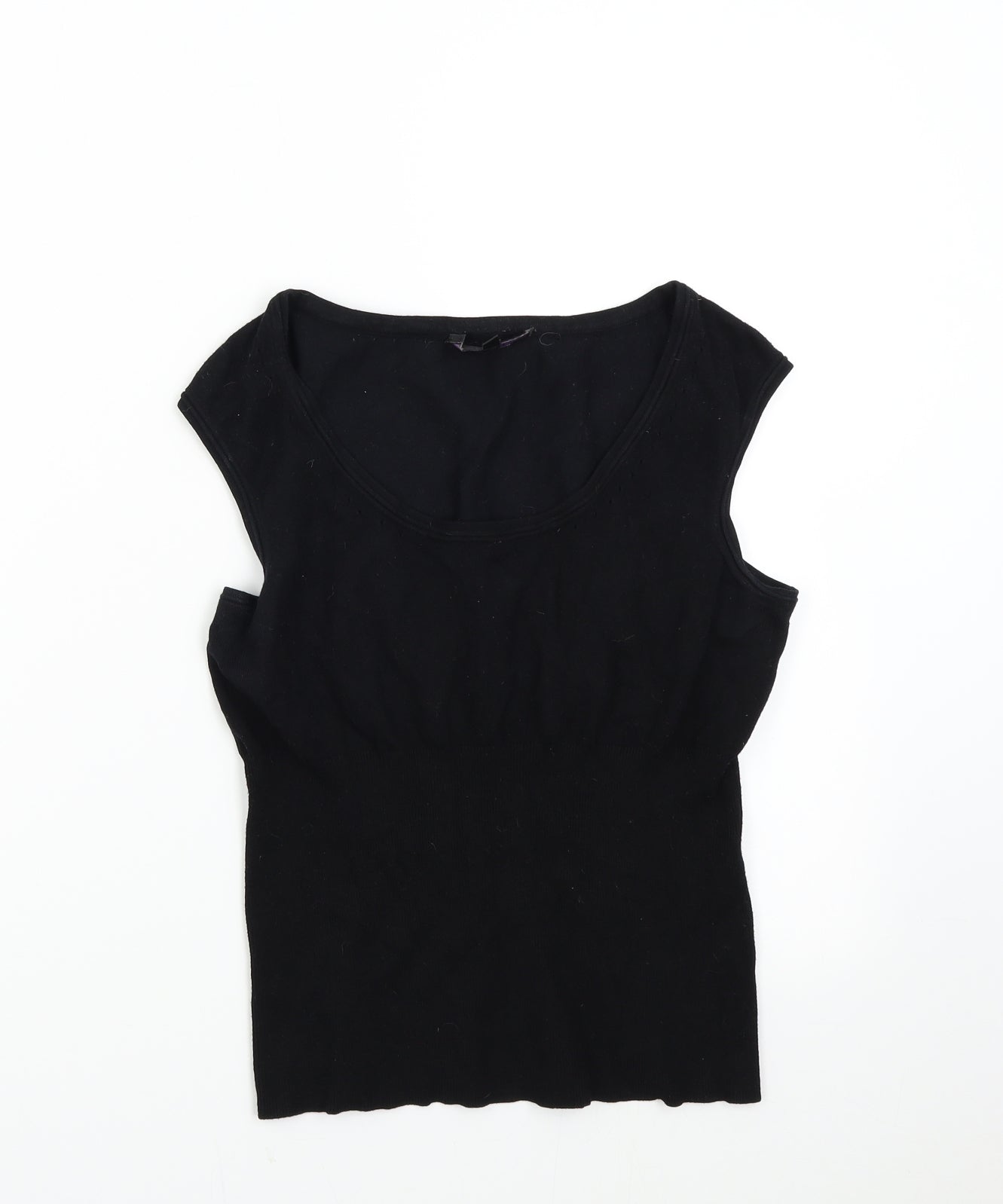 Coast Womens Black  Knit Pullover Jumper Size 10