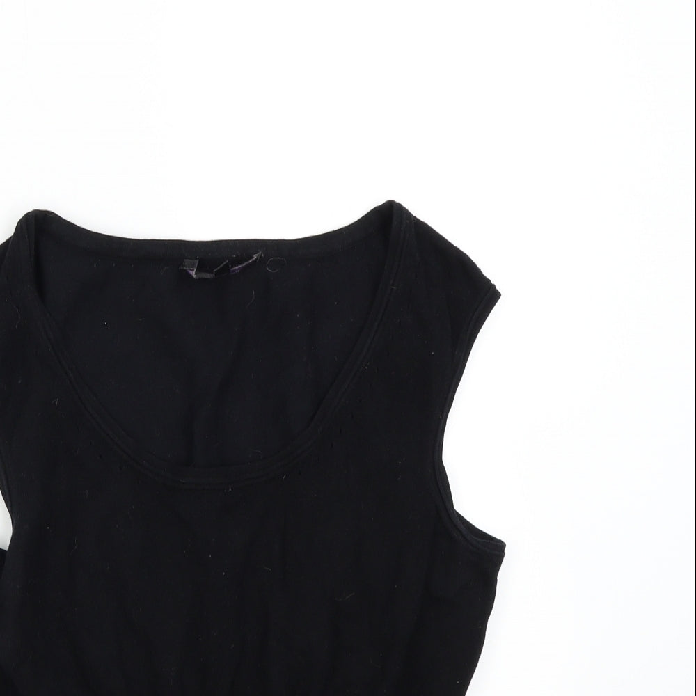 Coast Womens Black  Knit Pullover Jumper Size 10