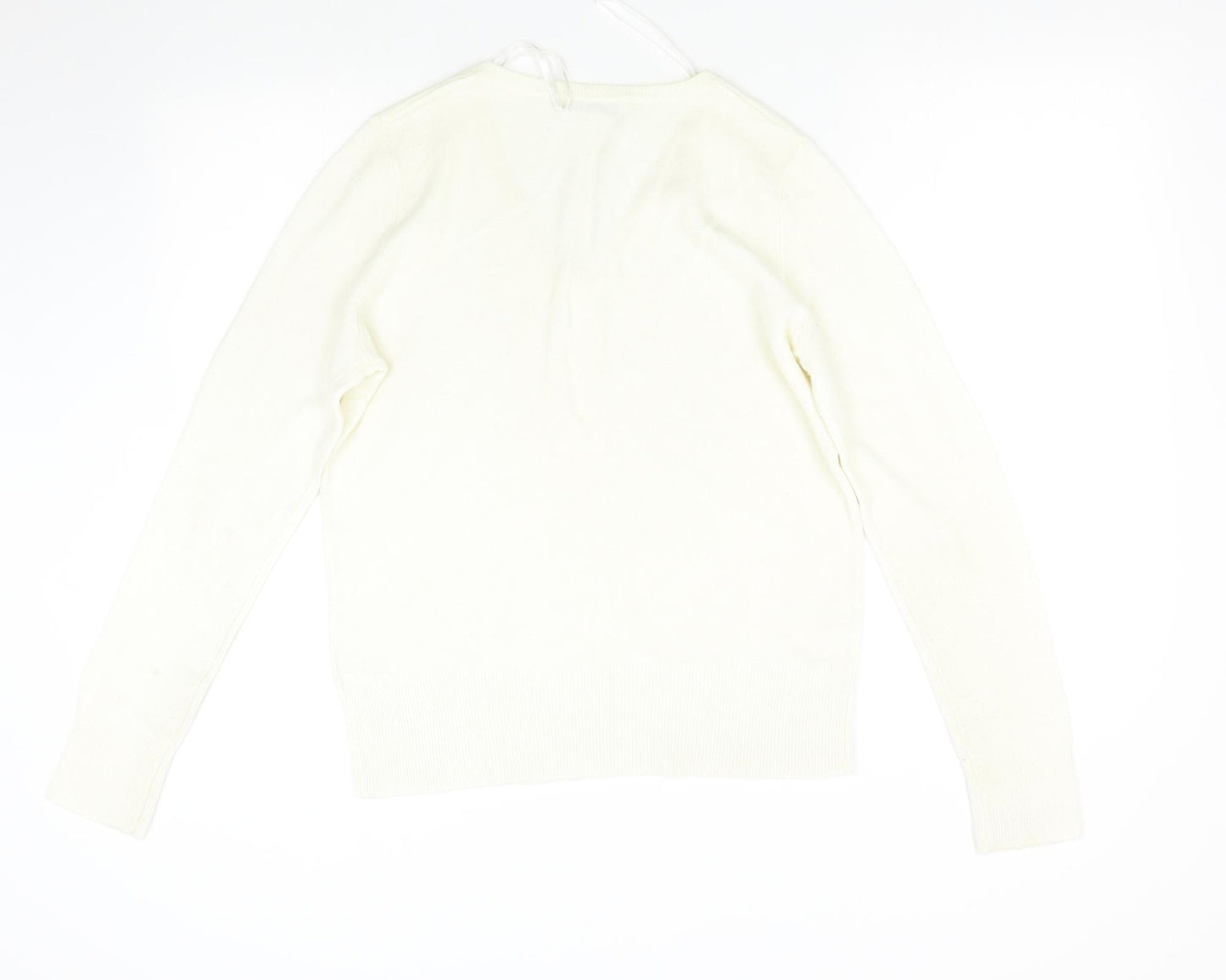 George Womens Ivory  Knit Pullover Jumper Size 14