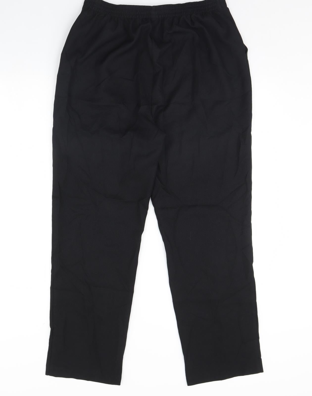 Papaya Womens Black   Trousers  Size 14 L30 in