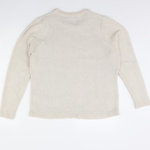 BM Womens Beige   Pullover Jumper Size M
