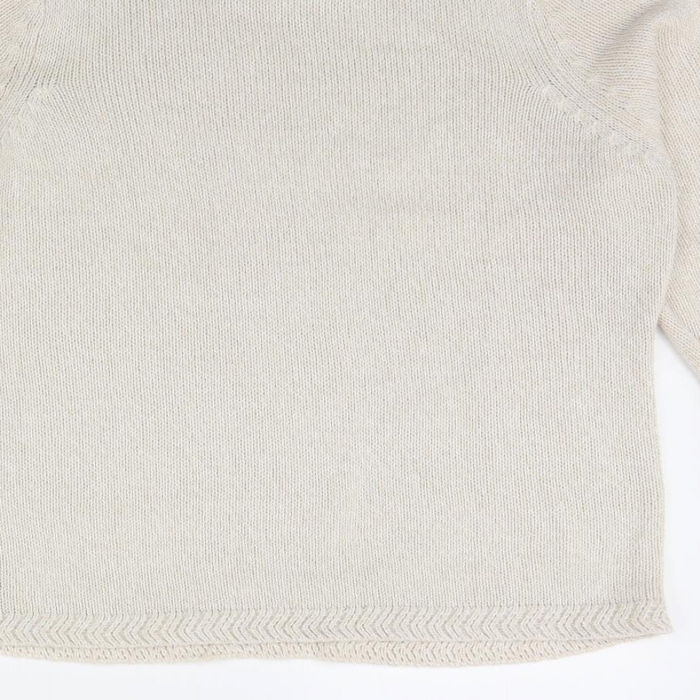 BM Womens Beige   Pullover Jumper Size M