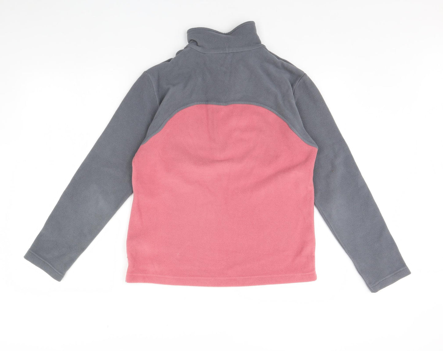 F.LLI Womens Pink  Fleece Henley Jumper Size 14