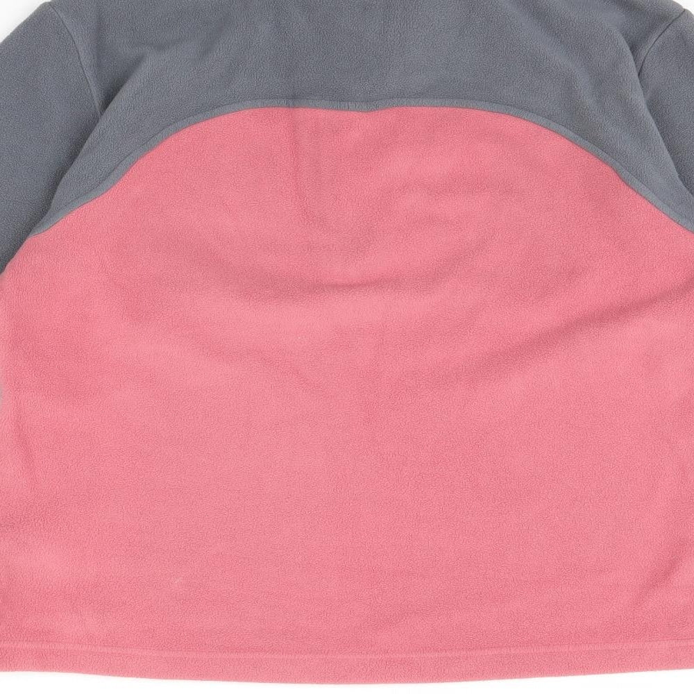 F.LLI Womens Pink  Fleece Henley Jumper Size 14