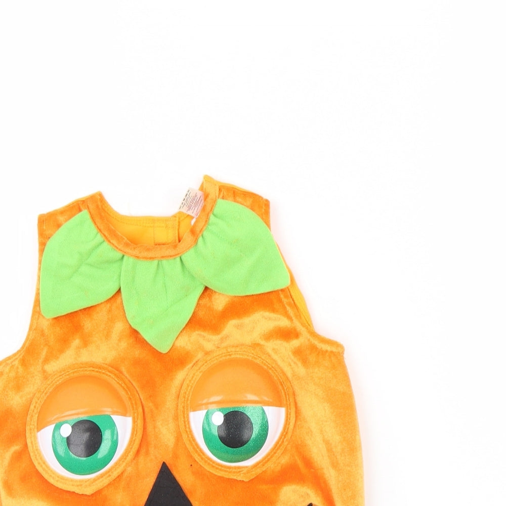 TU Baby Orange   Basic T-Shirt Size 12 Months  - Halloween