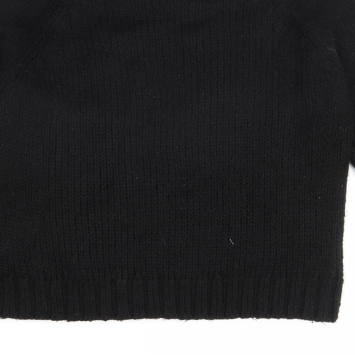 Papaya Womens Black   Pullover Jumper Size M